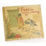 Caldecott (Randolph). A FROG HE WOULD A WOOING GO chromolithographed plates, publisher's pictorial b