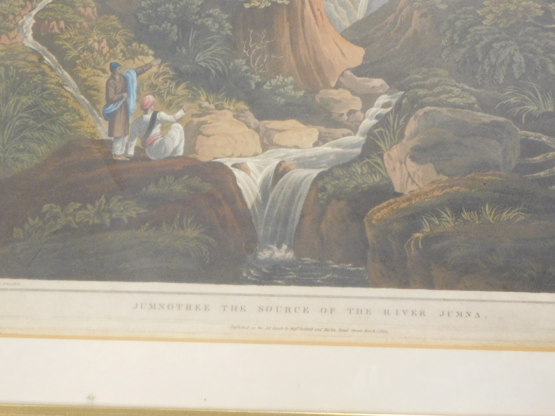 R. Havell after J.B. Fraser. Jamnotree the Source of the River Jumna, coloured engraving, 61cm x 46c - Image 2 of 2