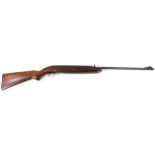 A BSA air rifle, with walnut stock and sight, 113cm long.
