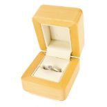 An 18ct gold diamond solitaire ring, set with round brilliant cut stone totalling approximately 0.33