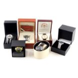 A collection of wristwatches, including Amadeus, Rhodenwald and Sohne, Links of London, HMS Victory,