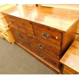 A Laura Ashley hardwood chest of drawers, 85cm high, 126cm wide, 43cm deep.