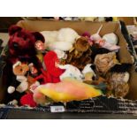 A collection of TY Beanie Babies, to include dogs, cats, lobster, snail, iguana, graduation class of