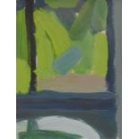 Ross Martin (20thC). Into the Garden, acrylic on paper, signed and titled verso, 19cm x 15cm. Artis
