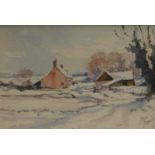 Jason Partner (1922-2005). Winter (Nr North Walsham), watercolour, signed, titled and dated 1981 ve