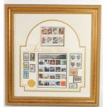 An Art Masterpieces framed stamp collection, for The Four Centuries of American Art Collectors Stamp