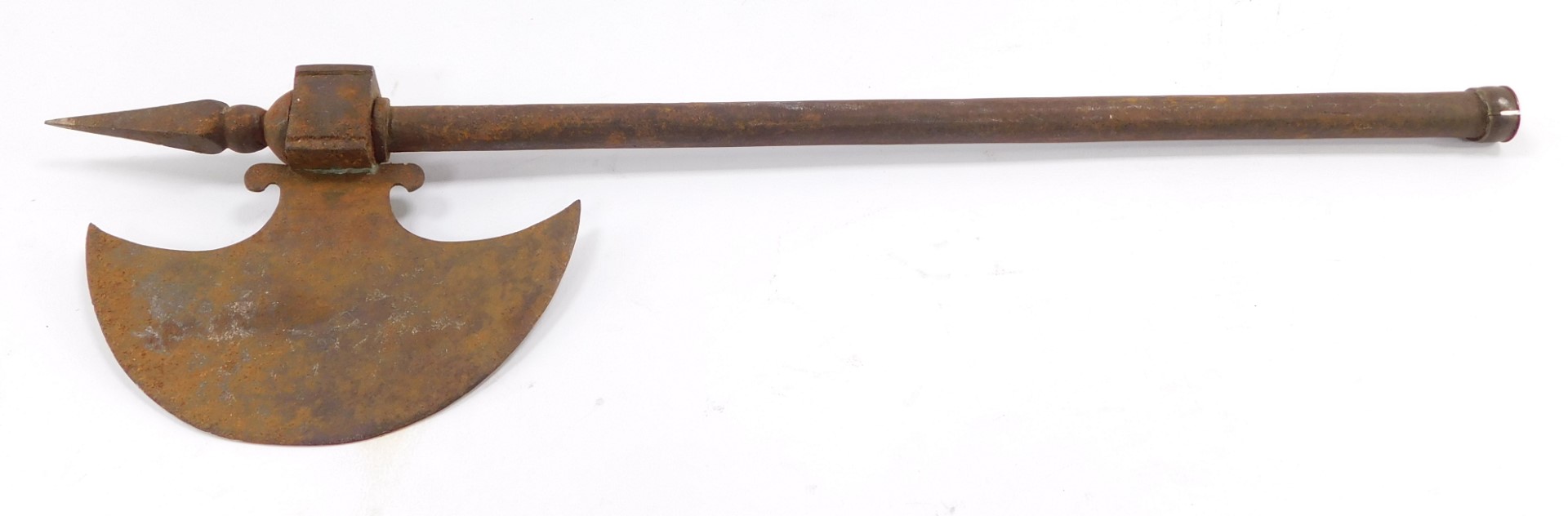 A metal axe.