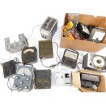 Volt meters, signal generators, multi meters, electronic fault finders, and other equipment. (a quan