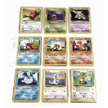 Pokemon cards, comprising Ivysaur., Slowpoke., Growlithe., Aerodcatyl., Kadabra., Jynx., Magmar., Ma