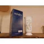 An Aynsley Wild Tudor Derwent vase, boxed.