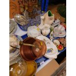 Ceramics, glass and plated wares, including Aynsley Cottage Garden vases, Cherry B liqueur glasses,