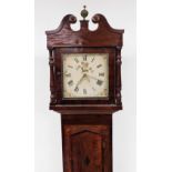 John Matthews of Leighton Buzzard. A George III mahogany longcase clock, with a painted white dial,