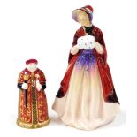 Two porcelain figures, to include a Paragon Lady Christine figure 20cm high, and a Sinclairs limited