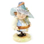 A Royal Crown Derby Mansion House dwarf, the hat bearing inscription for the auction of Elegant Hous