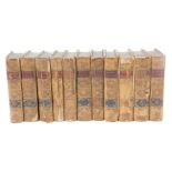 Malone's. Shakespeare, 8th edition, 11 vols, each in leather binding with gilt tool decoration. (AF