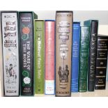 Folio Society. Nine volumes, to include The Great Game, The Wars of Roses, Medieval Comie Tales, Goo