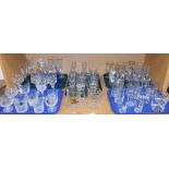Various glassware, to include mainly drinking glasses, Lawrence Crystal commemorative wares, etc. (1