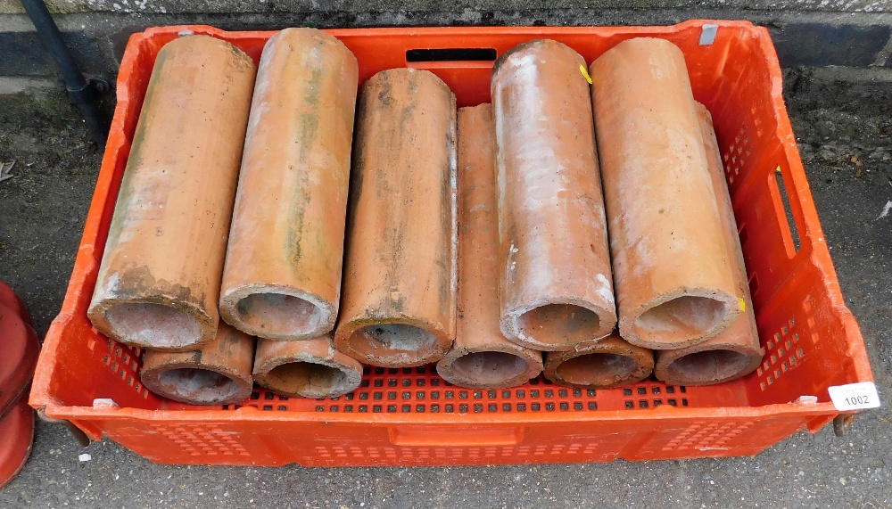 Various terracotta pipes.