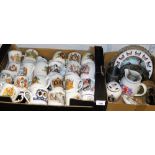 A group of commemorative wares, to include commemorative mugs, plates, pewter wares, Queen Elizabeth