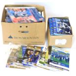 A quantity of early 2000s Chelsea football programmes, mainly 2003-2005 season, a number signed by t