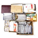 A large quantity of loose stamps, First Day covers, etc.