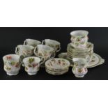 A Royal Albert Canada pattern Our Emblems Deer part service, to include ten cups, serving plate, jug