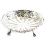 A Victorian silver bon bon dish, by Martin, Hall and Co., of circular form, profusely decorated, rai