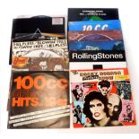 A small collection of LP records, to include 10cc, Rolling Stones, The Who, Pink Floyd, EMI Hundred