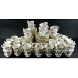 A comprehensive Royal Albert Sweet Violet pattern bone china part tea service, to include sixty cups