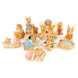 Thirteen Pendelfin figures, to include Boswell, Casanova, Nipper, Crocker, Pie Face, Wakey, Picnic M