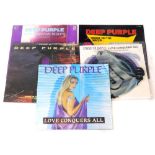 A small collection of Deep Purple records, to include the Best of Deep Purple