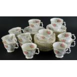 A Royal Albert Tranquility pattern part tea service, comprising twelve tea cups, thirteen saucers, t