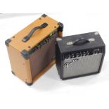 A Stagg 200 AR guitar amplifier, and a Frontman 15G guitar amplifier. (2) WARNING! This lot contains