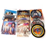 A quantity of heavy metal LP and 12 inch singles, to include Motorhead picture discs, Alice Cooper,