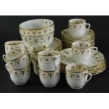 An early 20thC Royal Albert Crown china part tea service, to include cups, 6cm high, saucers, plates