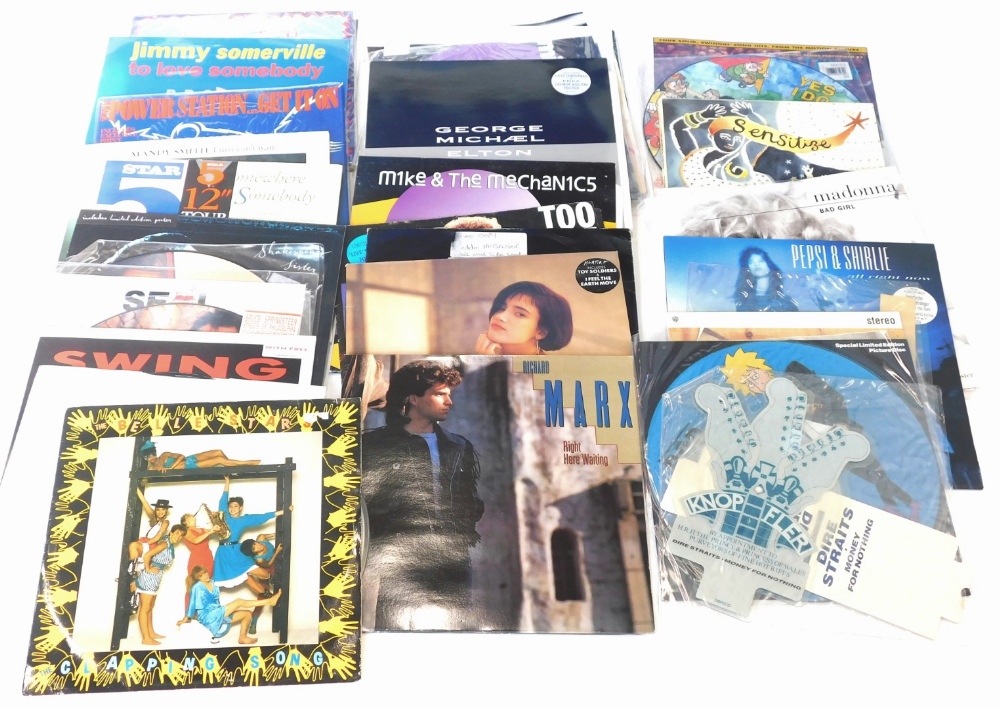 A large quantity of 80s, 90s, 2000 records, some limited editions, picture discs, etc., to include M