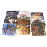 A quantity of Iron Maiden and Bruce Dickinson LP and 12 inch singles, to include limited edition Fea