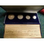 A 1972 Jersey Royal Wedding Anniversary coin set.