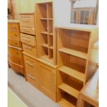 A collection of furniture, to include a four drawer chest, a similar two drawer chest, etc., (a quan