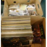 A quantity of LP records, predominantly classical, to include Mozart, Beethoven, loose stamps, etc.