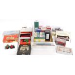 Atlas Dinky Matchbox and other die cast vehicles, including busses, motorbikes, Her Majesty's Gold S