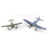 A Franklin Mint Armour Collection die cast model of a F4u Corsair, scale 1:48, together with a Fokke