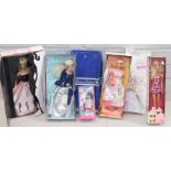 A group of Barbie and other collectors dolls, to include the Barbie Spring Petal Edition boxed, the