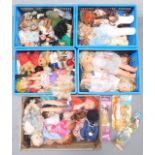 A large quantity of miscellaneous dolls, mainly plastic but some with material bodies, collectors do