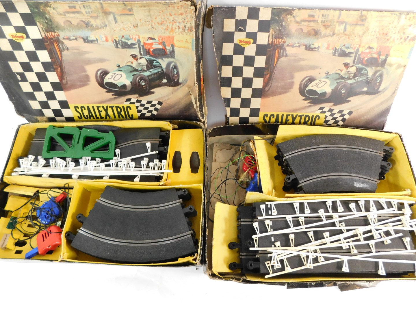 Two Scalextric model motor racing sets, lacking cars, boxed. (AF) - Image 2 of 2