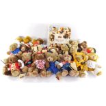 Teddy bear collection figures, special edition character bears, with part works, and one additional