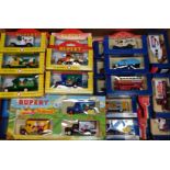 Lledo die cast Rupert collection vehicles, together with Pepsi Cola models, all boxed. (a quantity)