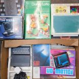 Games and toys, to include a Grandstand Astrowars., Sinclair ZX81 with 18k ram, and programming book