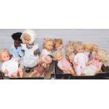 A group of dolls, to include Girl Guide, various other plastic limbed dolls, some marked Palitoy and