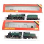 Two Hornby OO gauge locomotives, comprising a BR Ivatt Class II locomotive, 2-6-0, 46521, R852, and